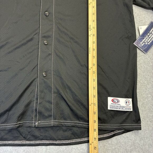 Minnesota Twins Jersey Mens XL Black Red Button Front MLB True Fan NWT - Picture 3 of 7